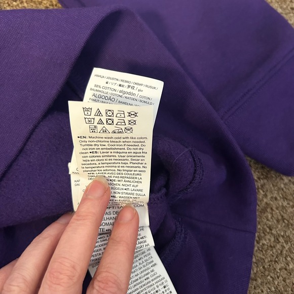 Fanatics Baltimore Ravens NFL Football Hoodie Mens Large Purple Pullover Fleece - Picture 7 of 7